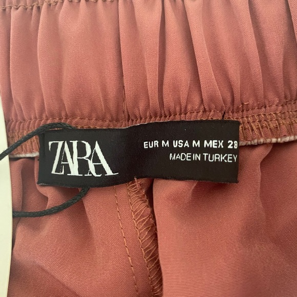 Zara dark mauve fluid cargo joggers. #zara #comfy - Picture 5 of 7